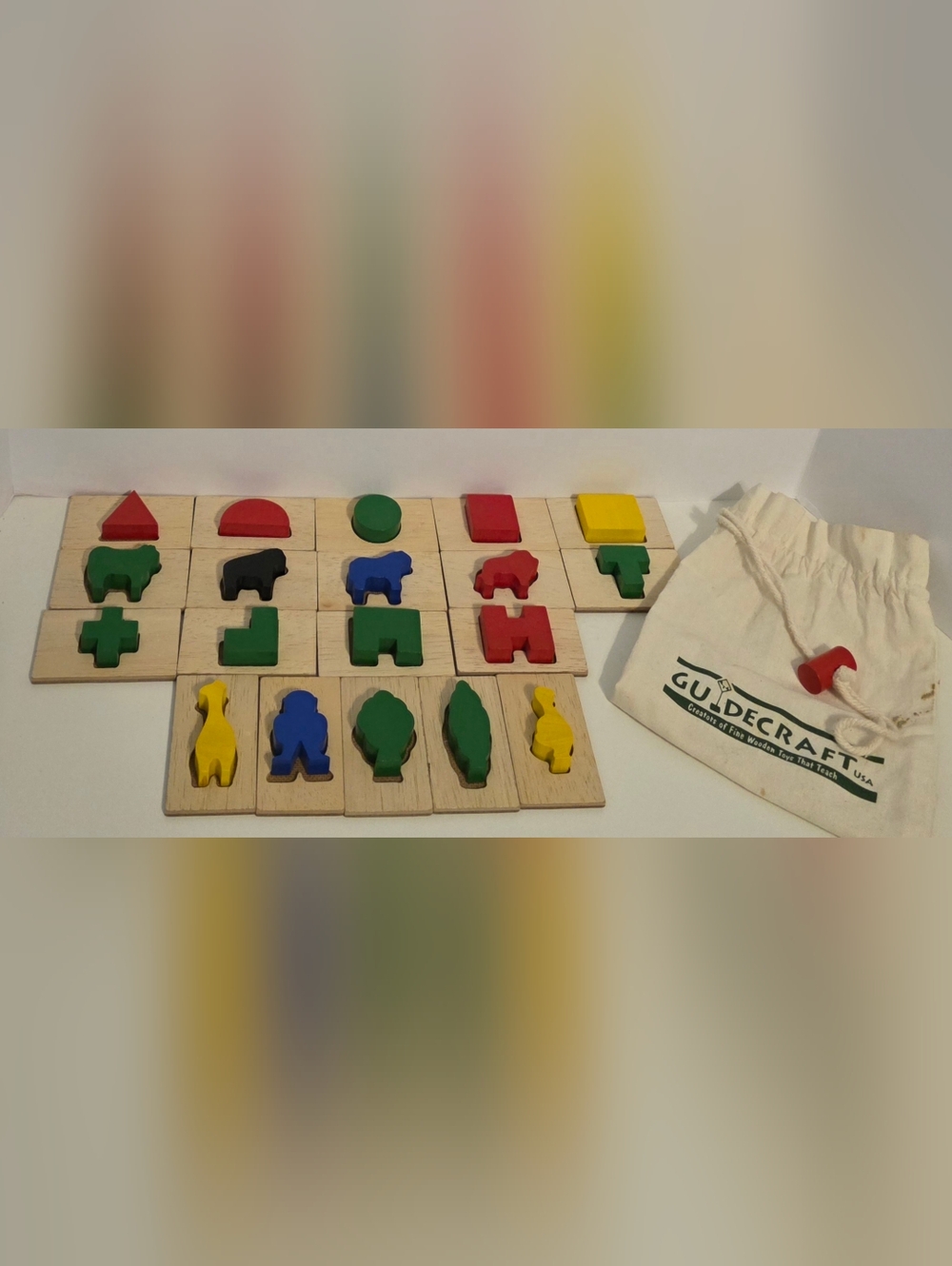 Guidecraft 3D Feel and Find Wooden Sensory Game